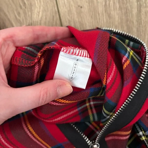 Danielle Guizio Plaid Zipper Trousers - Picture 5 of 5